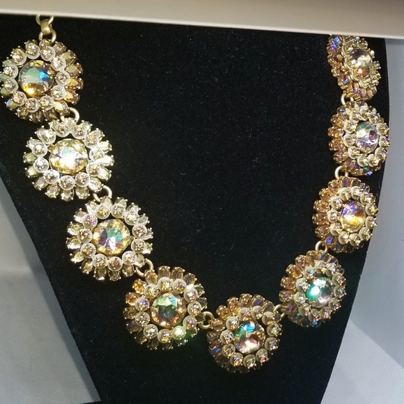 J.Crew necklace jcrew crystal watermelon necklace
